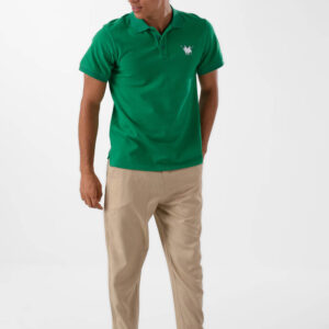 Green Polo Shirt for men, Regular Fit