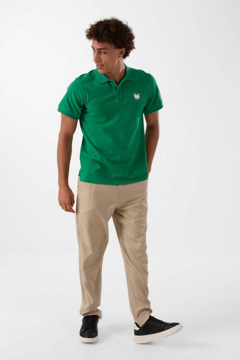 Green Polo Shirt for men, Regular Fit