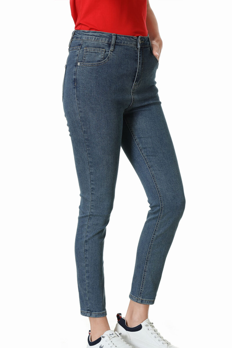 Women's navy jeans