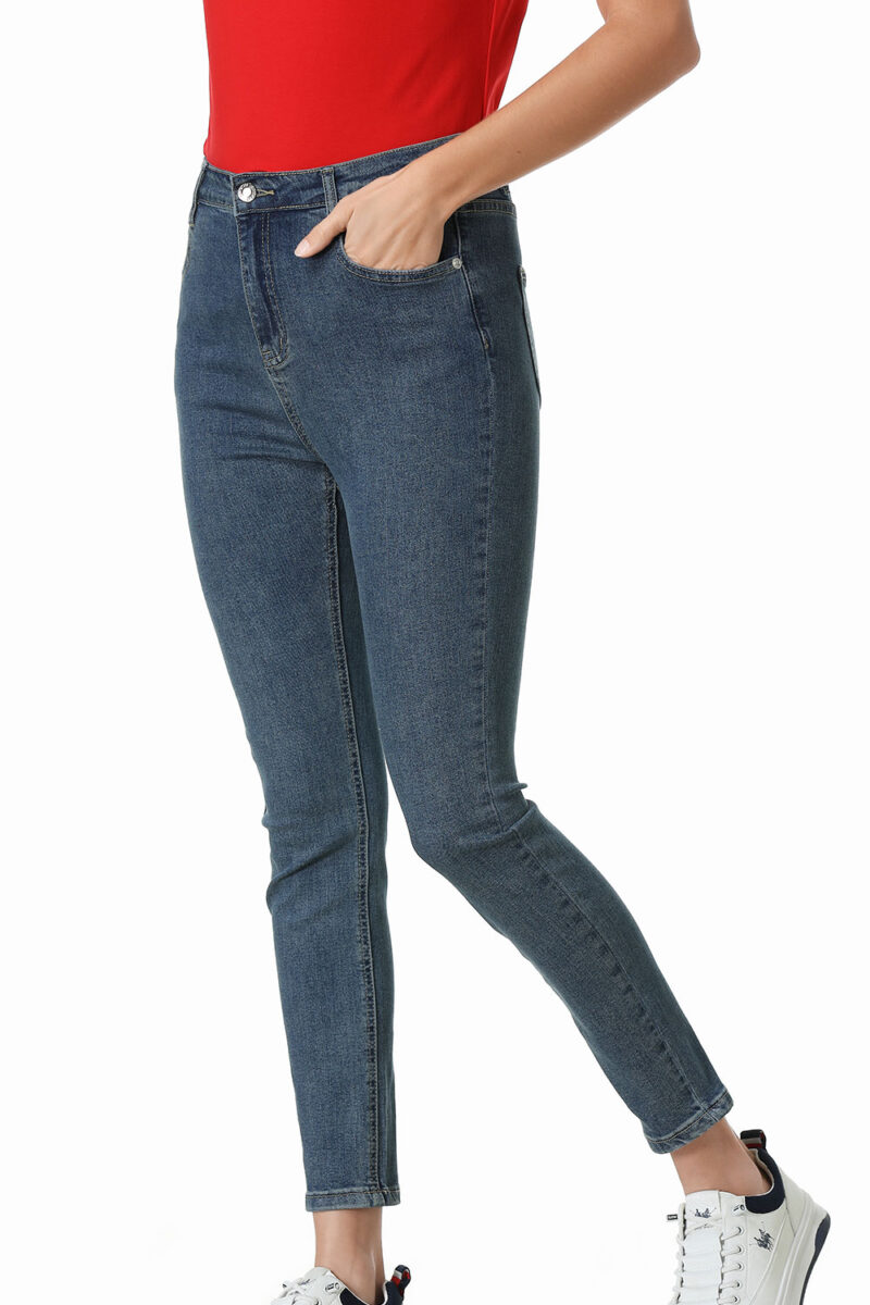 Women's navy jeans