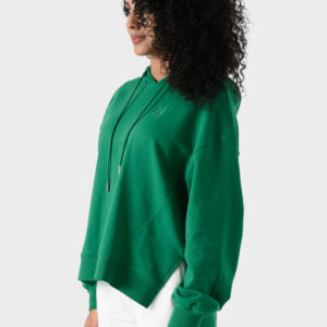 RWW-1W25-202 (3) Green Cotton Hoodie For Women - Oversized Fit