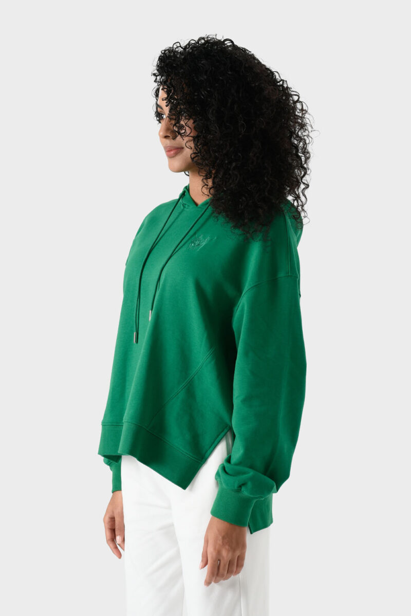 RWW-1W25-202 (3) Green Cotton Hoodie For Women - Oversized Fit