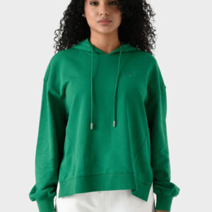 RWW-1W25-202 (4) Green Cotton Hoodie For Women - Oversized Fit
