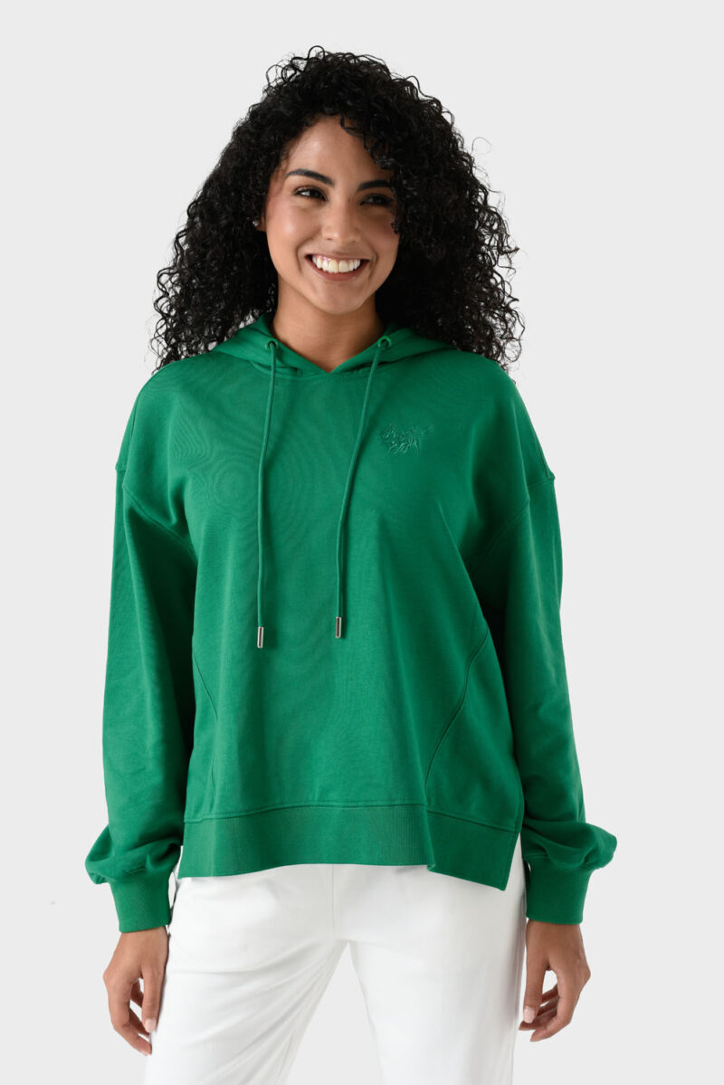 RWW-1W25-202 (5) Green Cotton Hoodie For Women - Oversized Fit