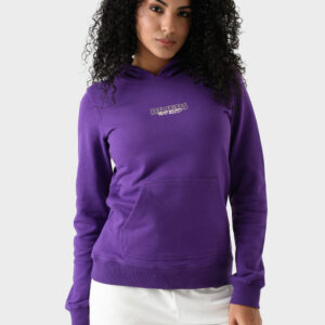 RWW-1W25-203 (2) Purple Cotton Hoodie For Women - Regular Fit