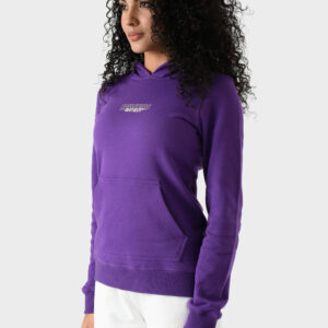 RWW-1W25-203 (3) Purple Cotton Hoodie For Women - Regular Fit