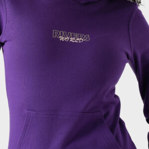 RWW-1W25-203 (5) Purple Cotton Hoodie For Women - Regular Fit