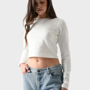 RWW-1W25-223-2 (3) White Cotton Top For Women, Slim Fit