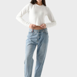 RWW-1W25-223-2 (4) White Cotton Top For Women, Slim Fit