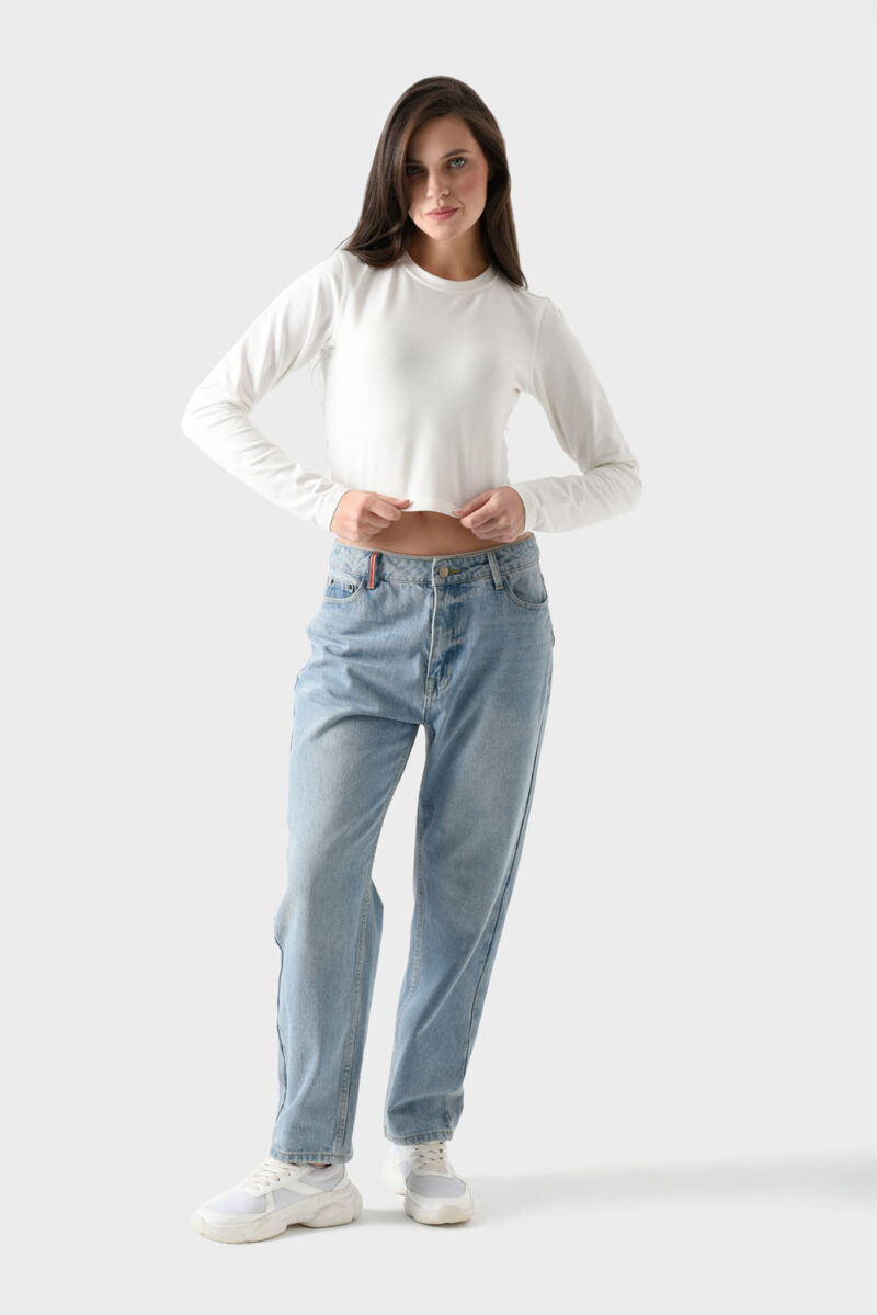 RWW-1W25-223-2 (4) White Cotton Top For Women, Slim Fit