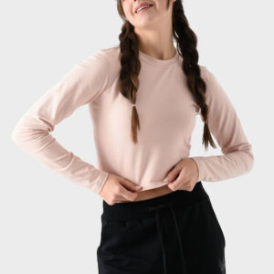 RWW-1W25-223-4 (1) Pink Cotton Top For Women, Slim Fit