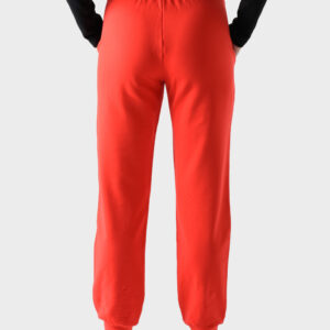 RWW-1W25-226-3 (4) Red Cotton Pants For Women, Mom Fit