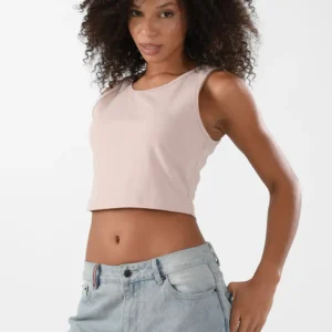 Pink Tank Top For Women, Slim Fit
