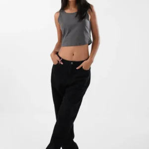 Grey Tank Top For Women, Slim Fit