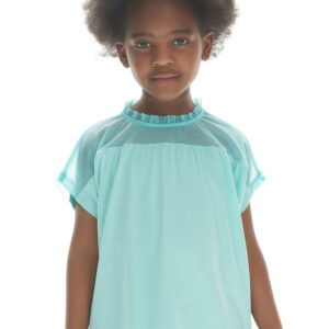 Girls' turquoise top