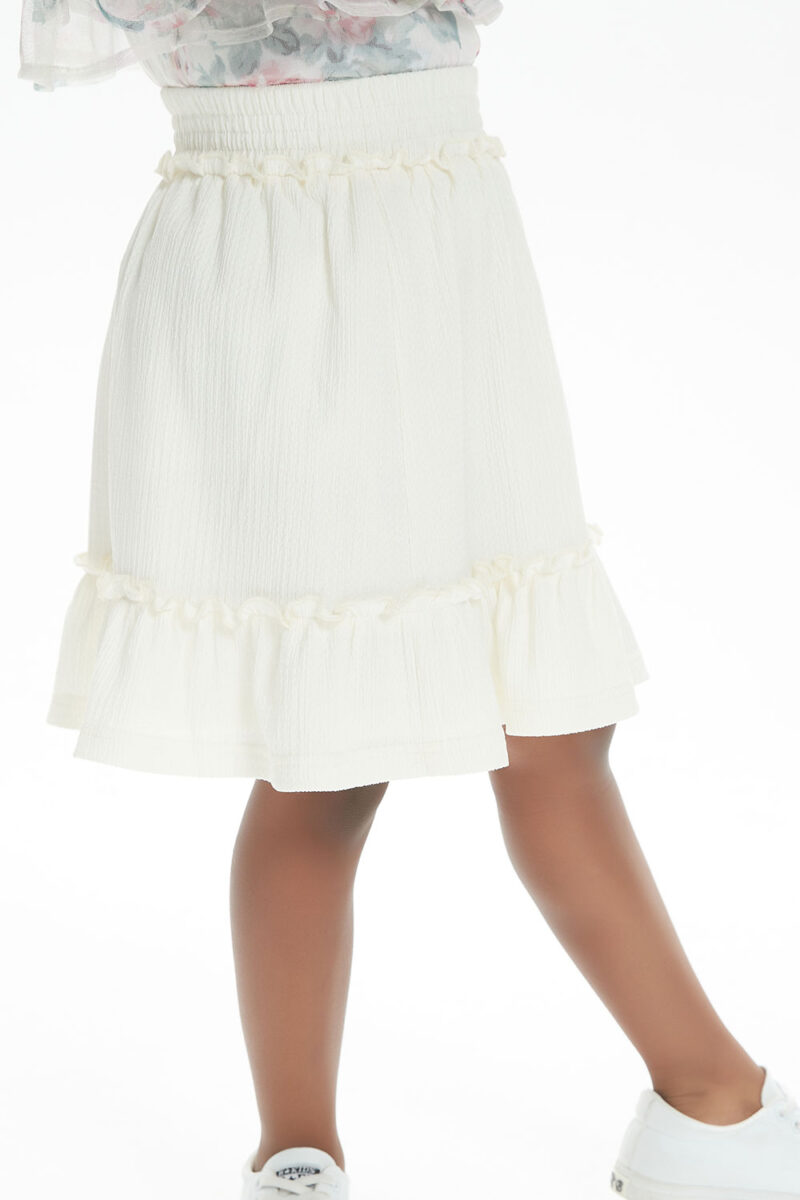 Girls' beige skirt