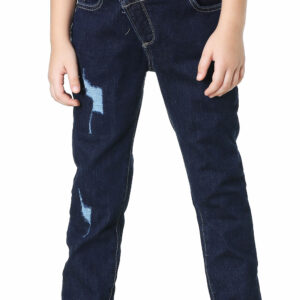 Girls' navy jeans