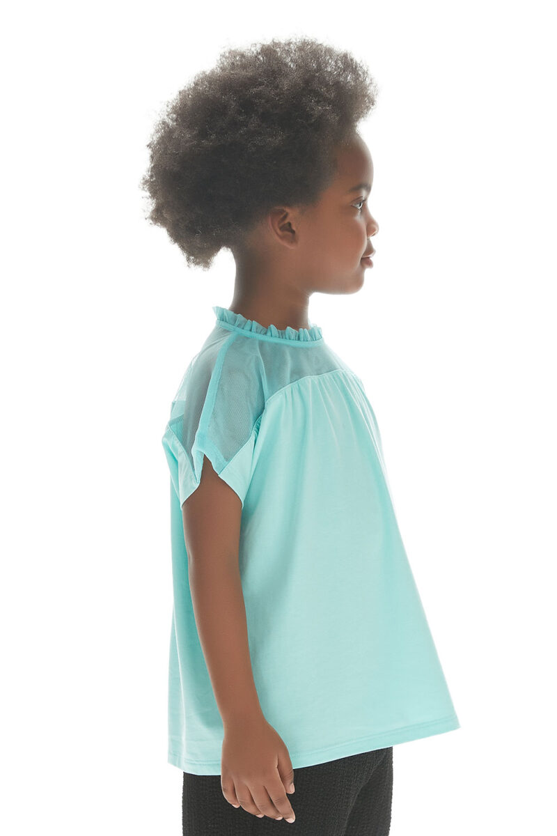 Girls' turquoise top