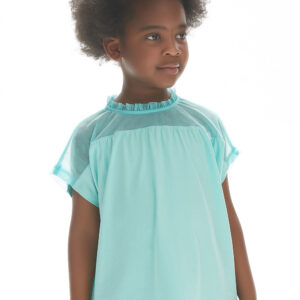 Girls' turquoise top
