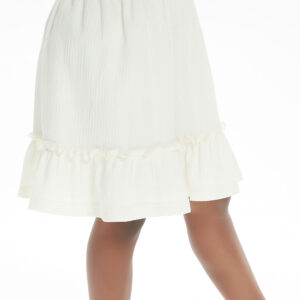 Girls' beige skirt