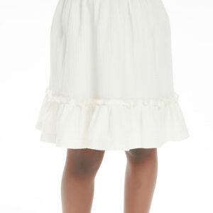 Girls' beige skirt