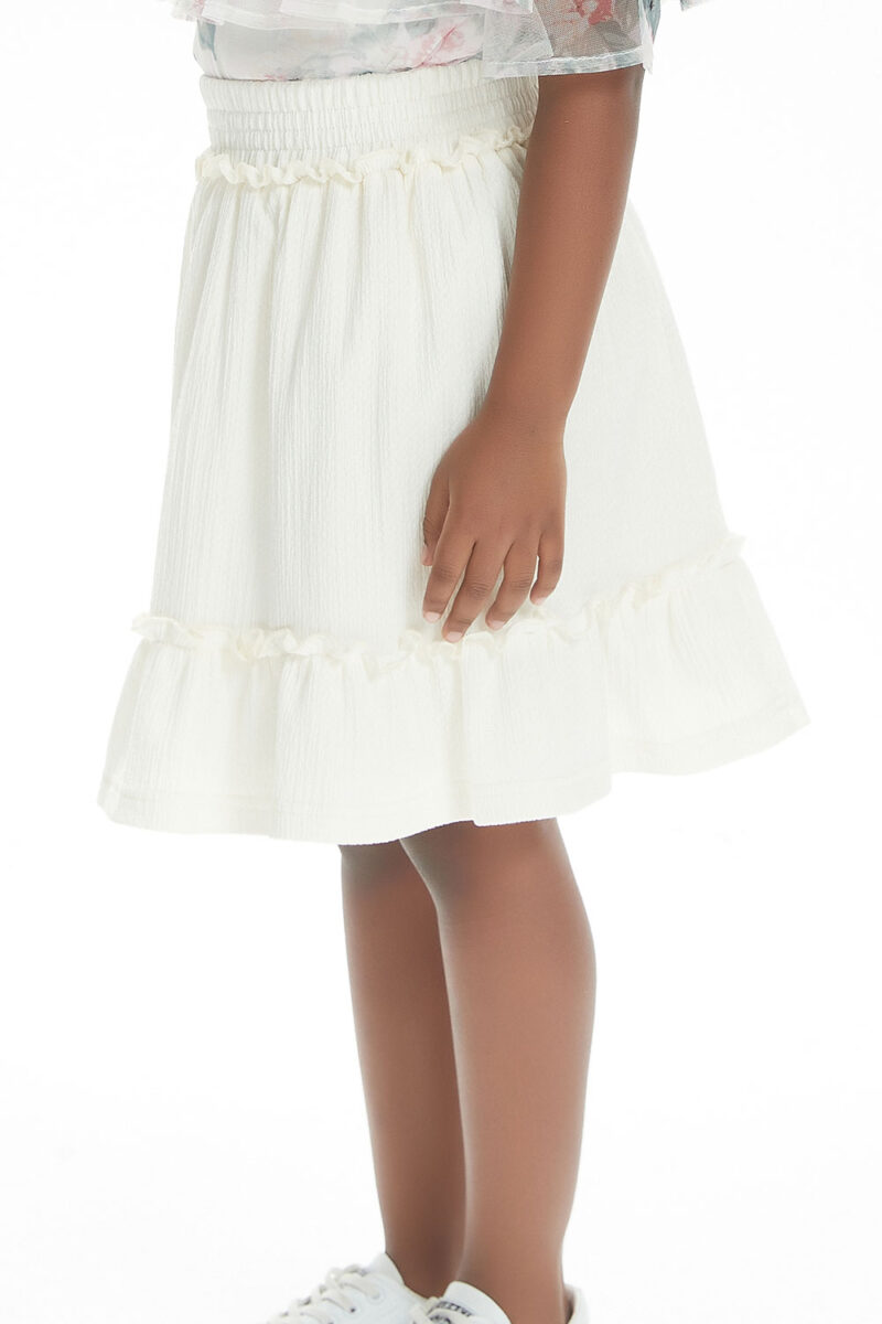 Girls' beige skirt