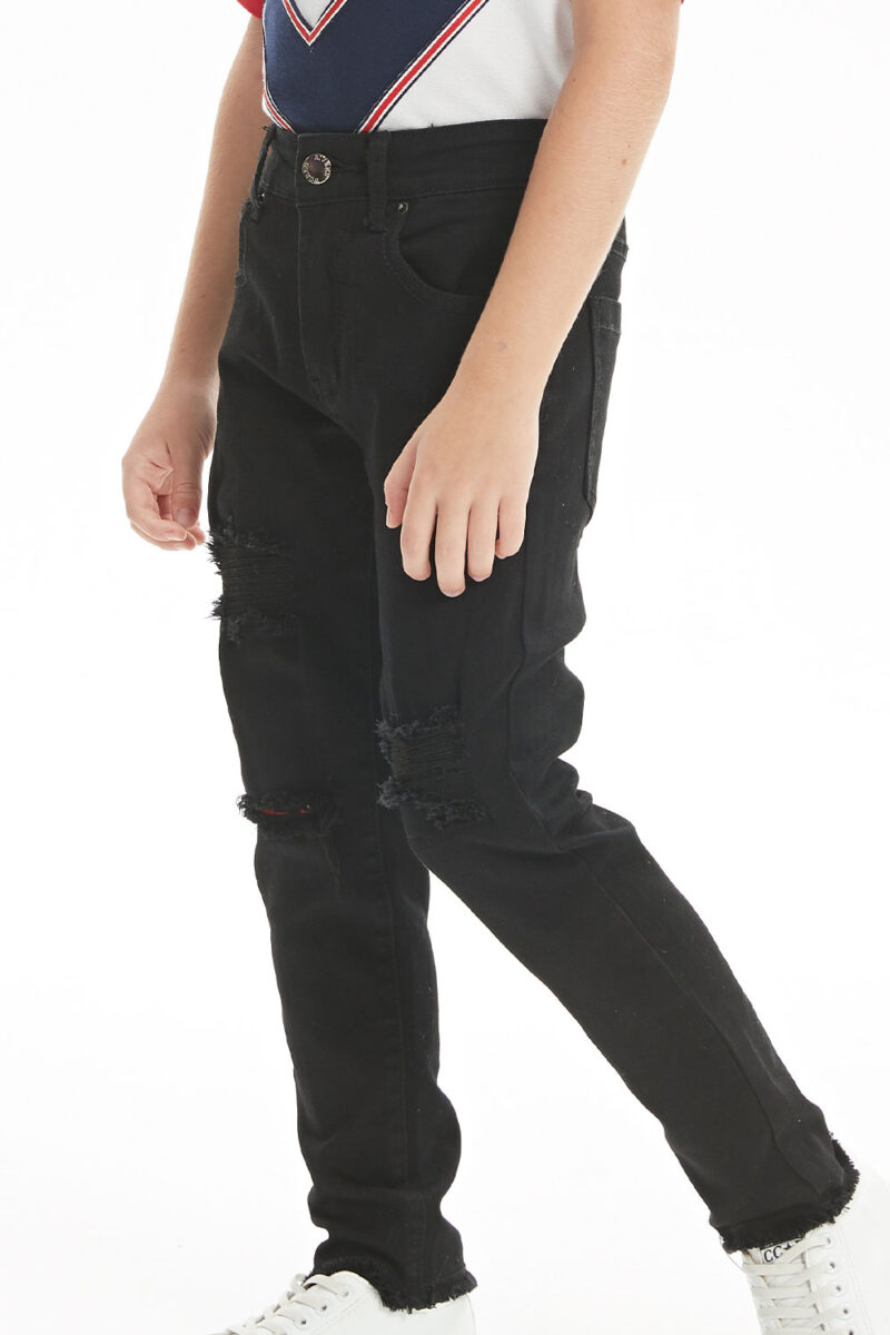 Boys' black jeans