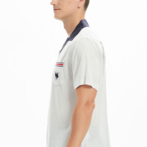 Men's grey and navy shirt
