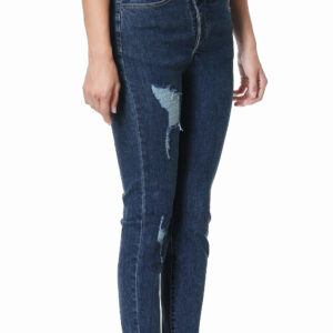 Women's navy jeans